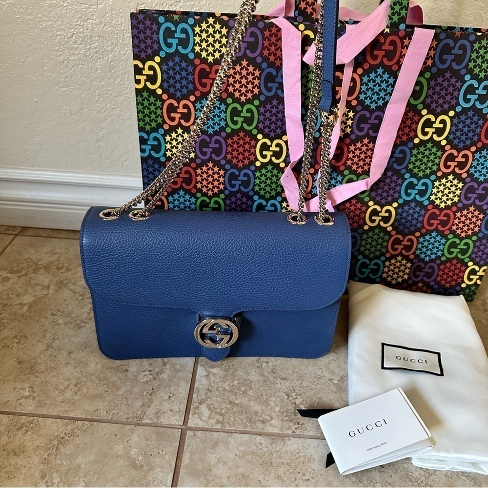 NEW authentic GUCCI Medium Dollar Interlocking G … - image 6